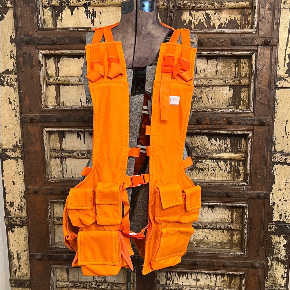 Matt the Radar Technician Bright Orange Tactical Halloween Vest